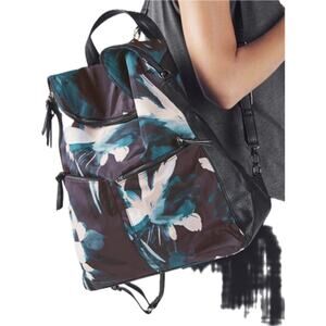 Fabletics Backpack Gray Floral